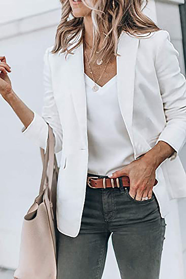 Casual Turndown Collar Coat