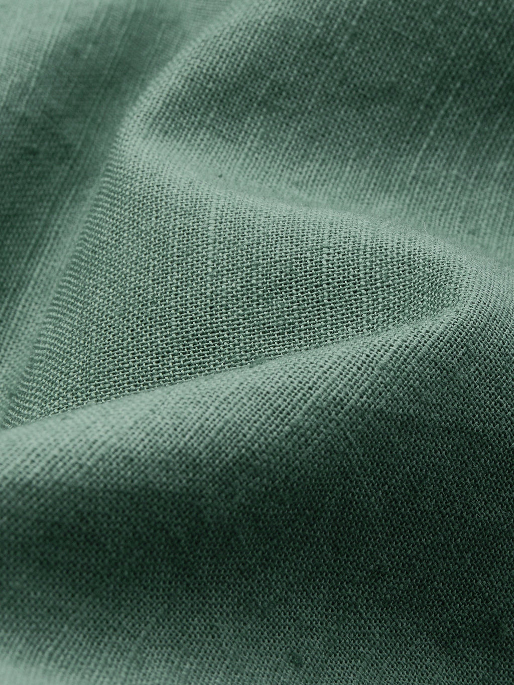 Maxi Linen Dress, Sleeveless, V Neck, Plain, Vintage, Green