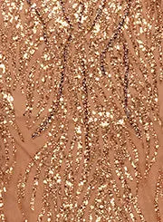 Sequin Maxi Dress Gold