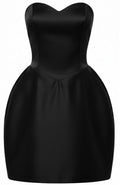 Strapless Bell Shaped Dress Black