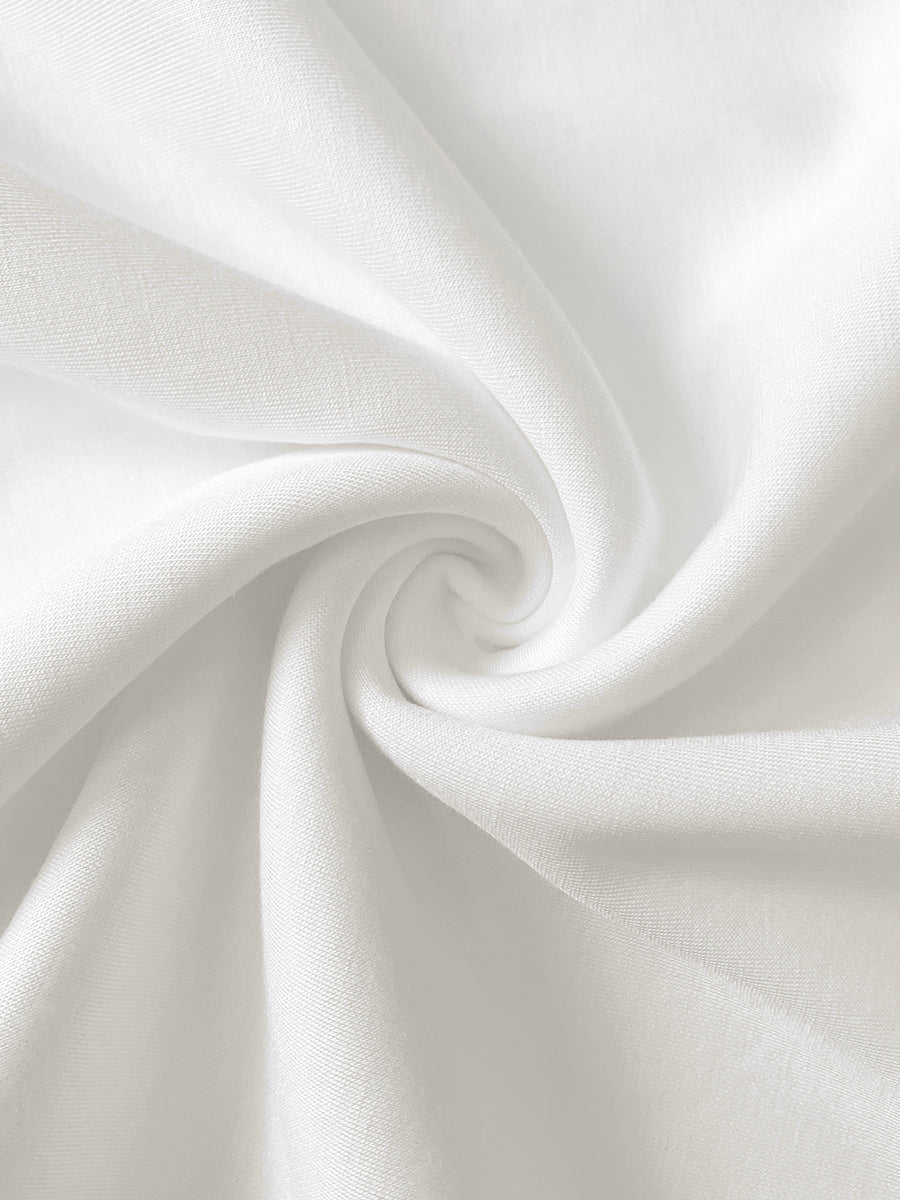 Sleeveless Gauze Pleated Solid Color Split-Joint Round-Neck Evening Dresses Maxi Dresses