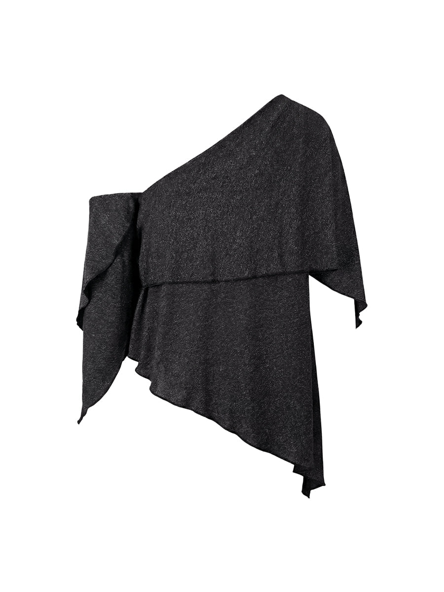 Urban Asymmetric One Shoulder Tunic Top