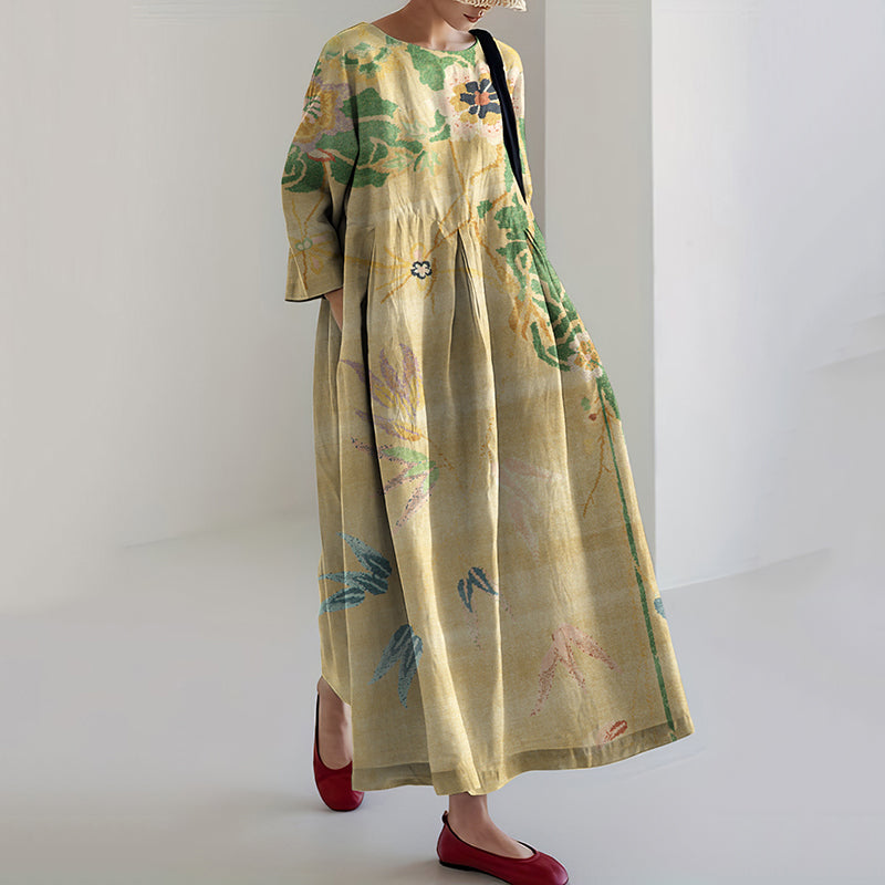 Floral Art Pattern Women's Dress