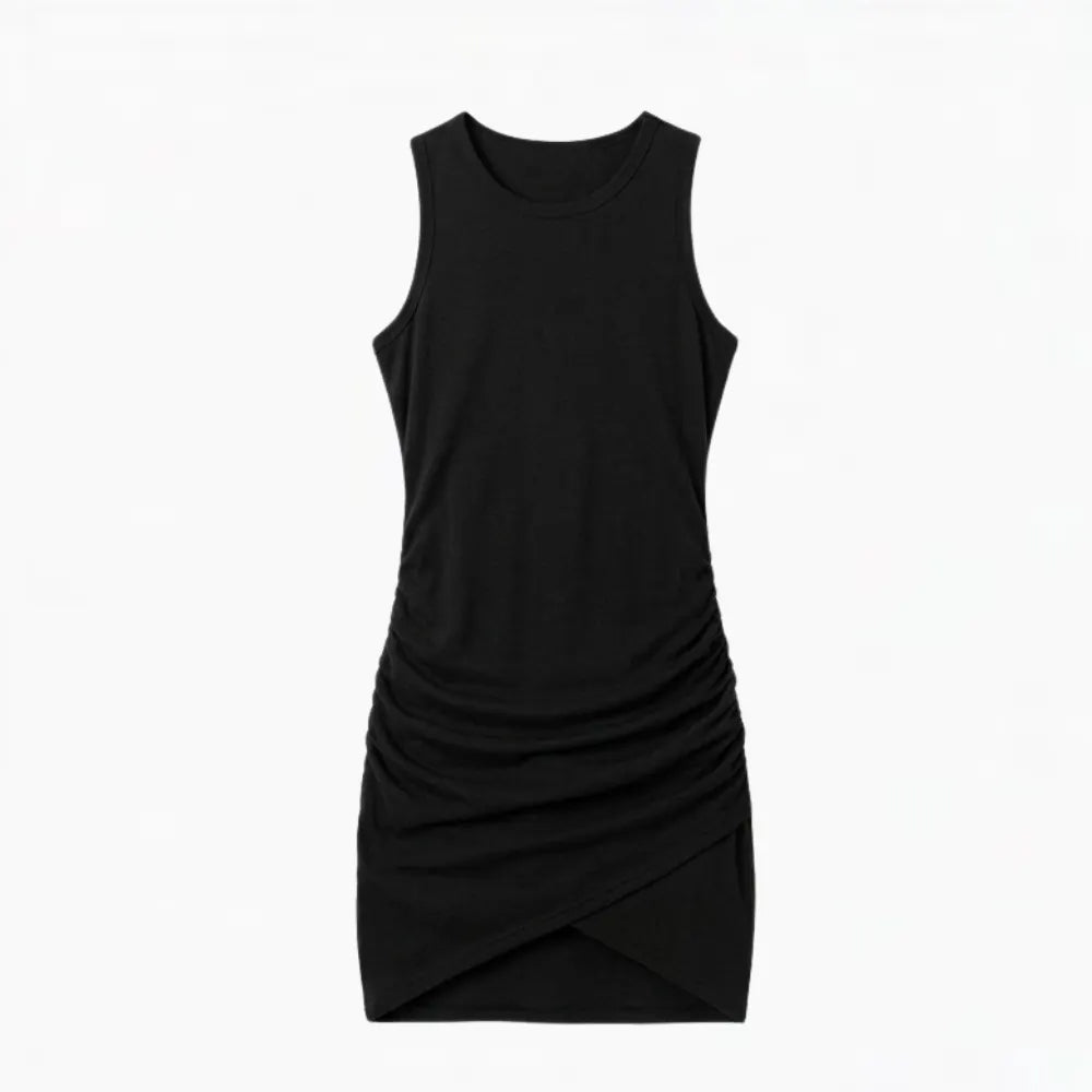 Vivara - Women's Ruched Sleeveless Bodycon Dress
