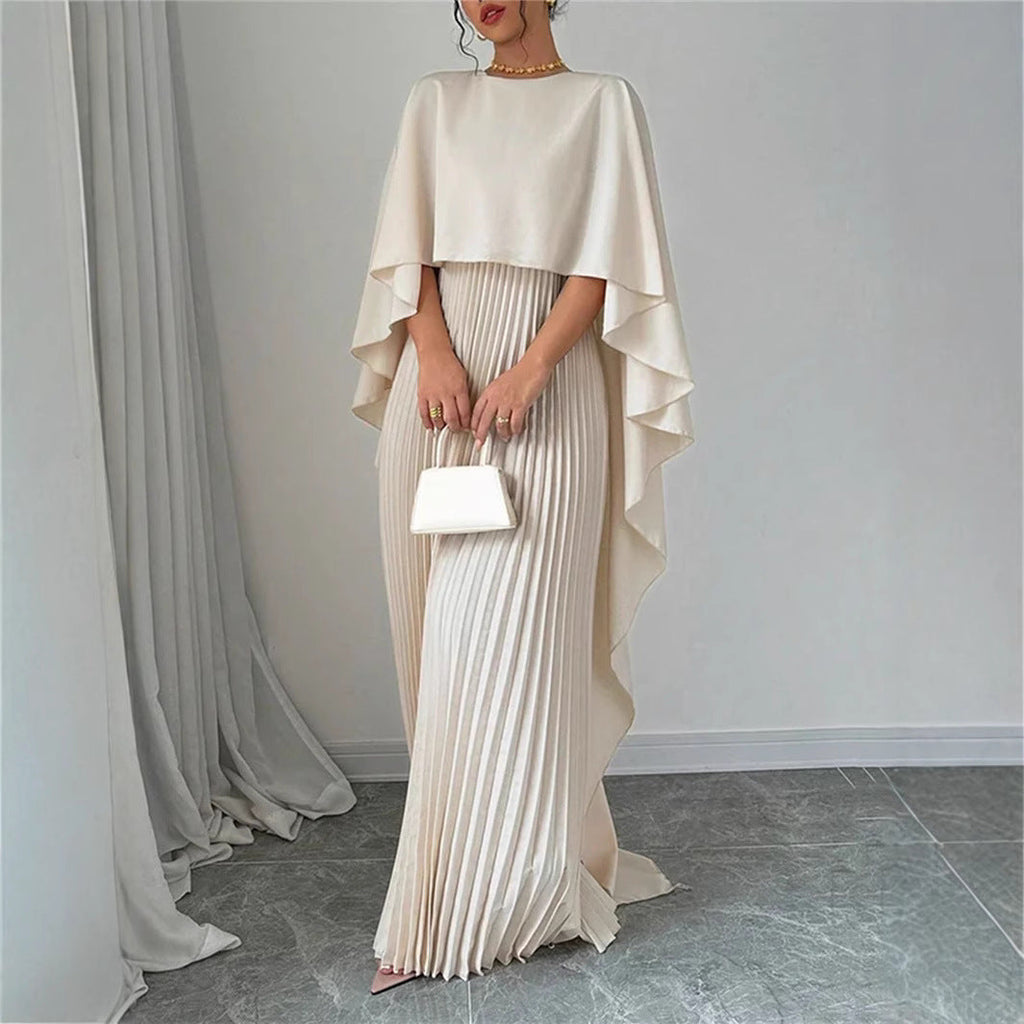 Women's Batwing Sleeve Irregular Elegant Dress