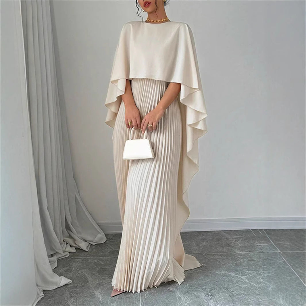 Women's Batwing Sleeve Irregular Elegant Dress
