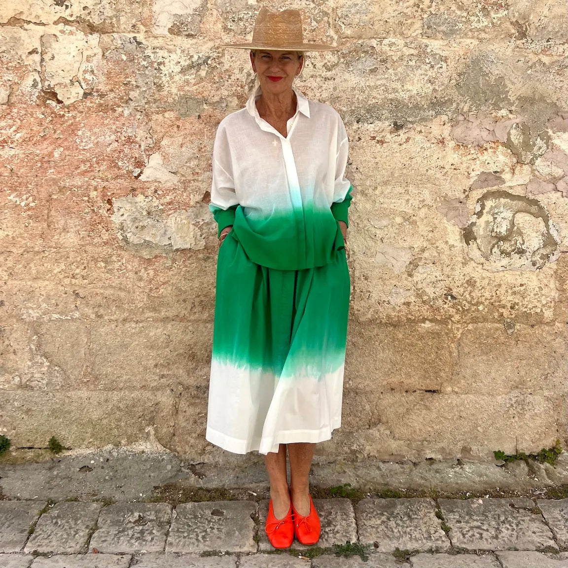 Mii Greta Shirt Dip Dyed – Dadihouse