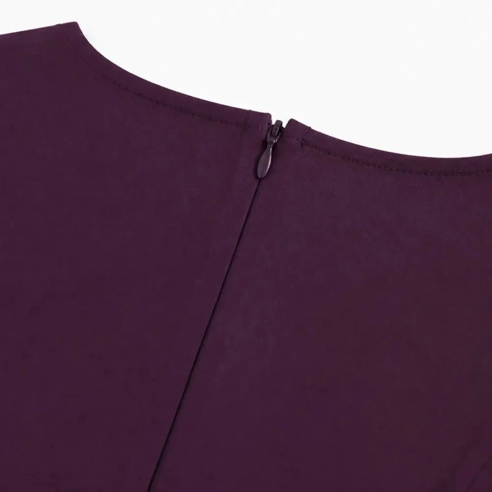 Elowyn – Square Neck A-Line Midi Dress with Sculpted Waist