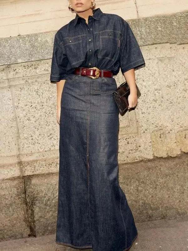 Column No Belt Solid Color Zipper Skirts Bottoms