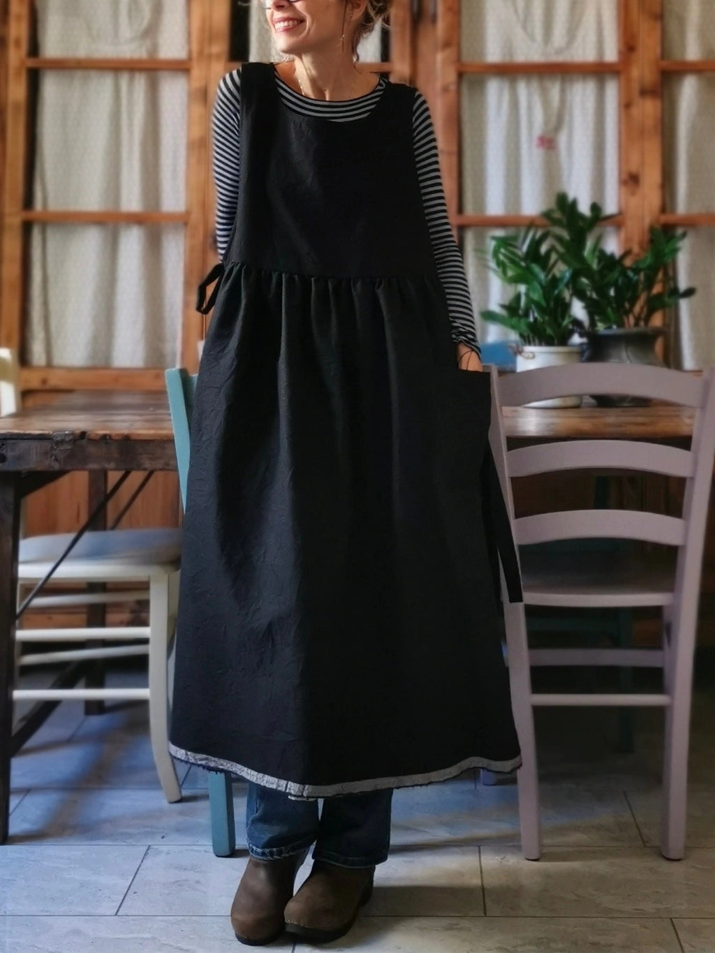 Black Cotton &  Kitchen Apron