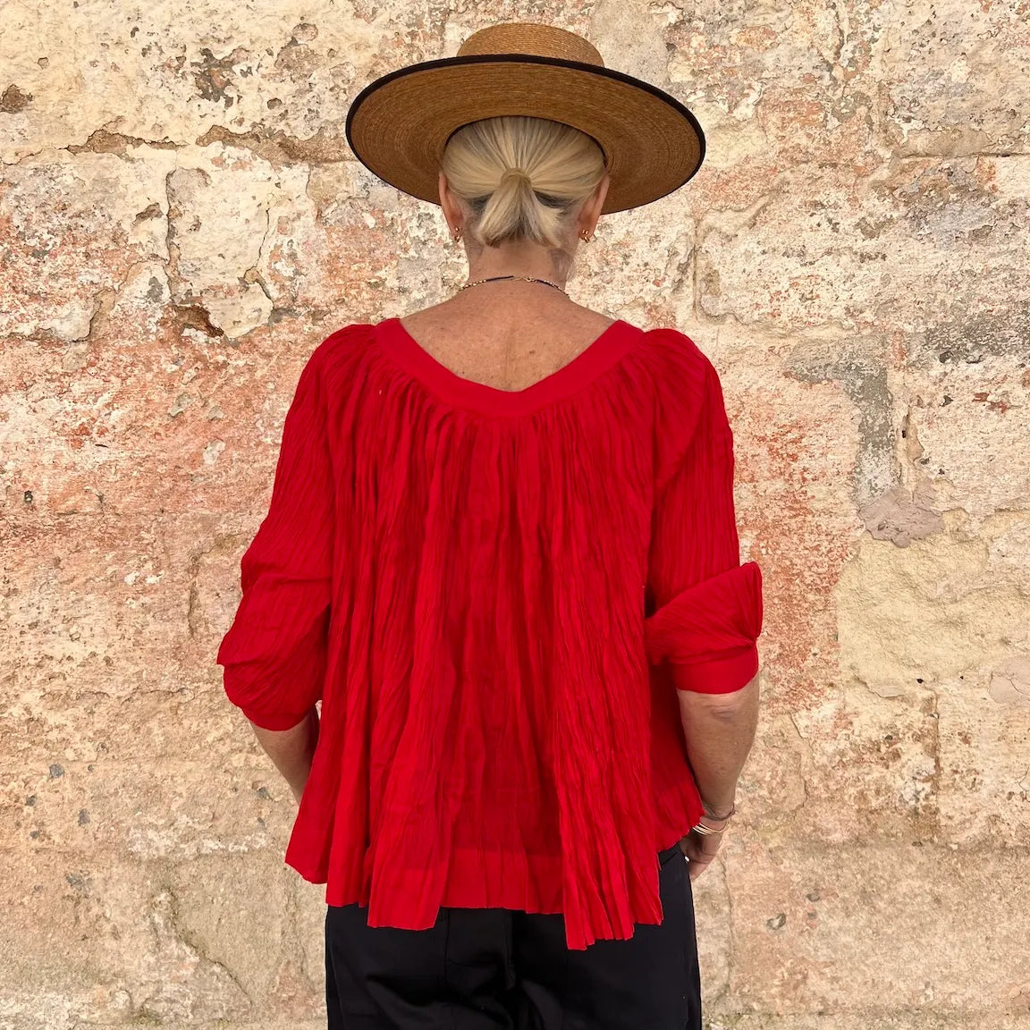 Crinkle  Cotton Top – Dadihouse