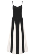 Skater Maxi Dress Black White