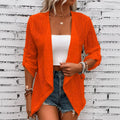 Solelle – Eyelet Waterfall Open-Front Cardigan for Women